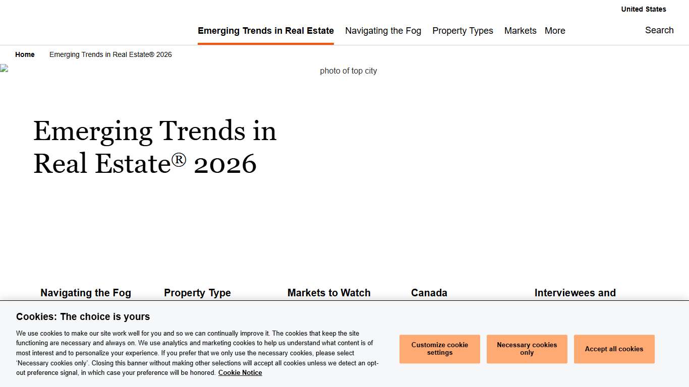 Emerging Trends in Real Estate® 2026: PwC
